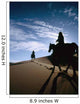 Horseback Riders In Silhouette On Sand Dune Wall Mural