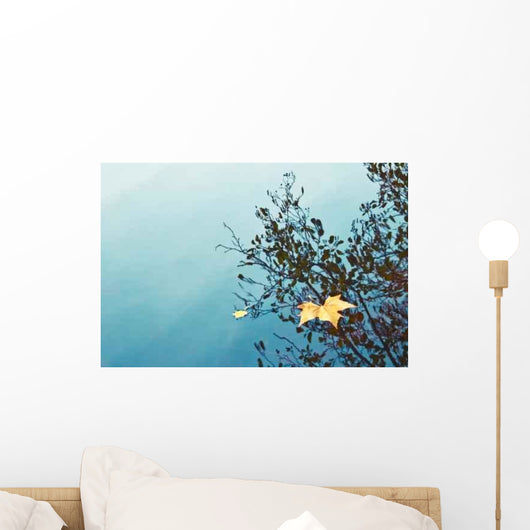 Autumn Leaf Pond Wall Decal