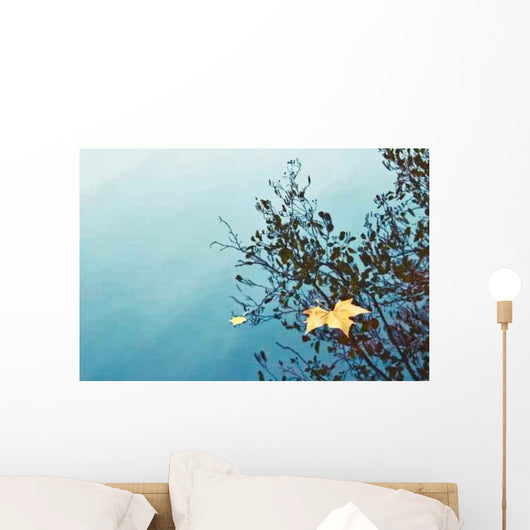 Autumn Leaf Pond Wall Decal