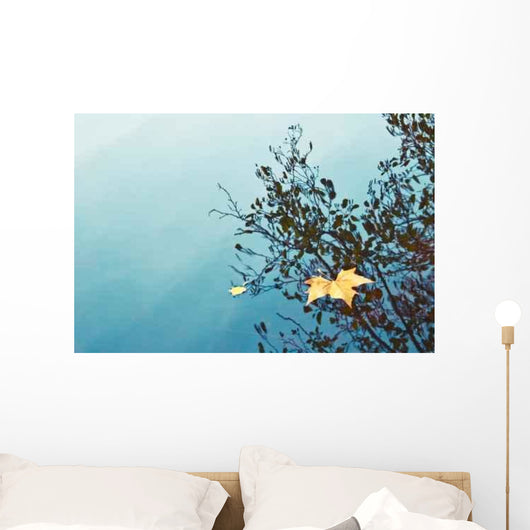 Autumn Leaf Pond Wall Decal