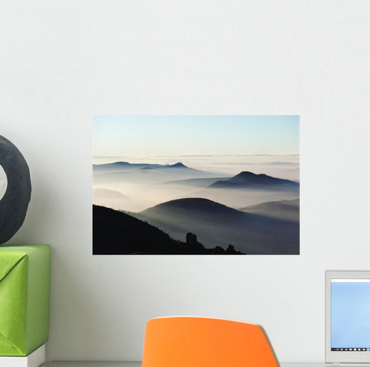 Mist And Mountains Wall Mural
