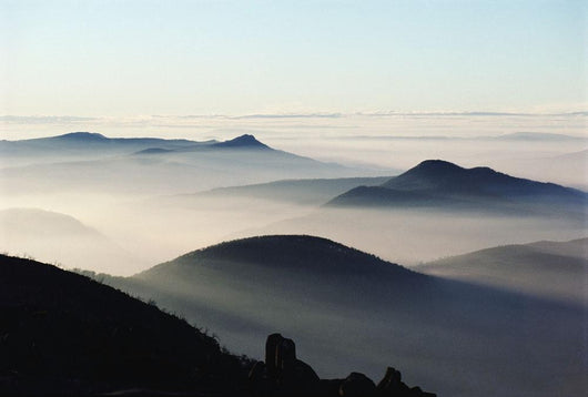 Mist And Mountains Wall Mural
