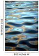 Abstract Patterns On The Ocean, Close Up Wall Mural