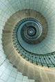 Looking Up The Spiral Staircase Of The Lighthouse Wall Mural