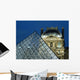 Detail Of The Glass Pyramid Outside The Louvre Museum At Dusk Wall Mural