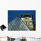 Detail Of The Glass Pyramid Outside The Louvre Museum At Dusk Wall Mural