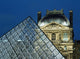 Detail Of The Glass Pyramid Outside The Louvre Museum At Dusk Wall Mural