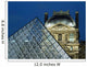 Detail Of The Glass Pyramid Outside The Louvre Museum At Dusk Wall Mural