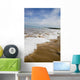 Sea Washing In Onto Sandy Beach Wall Mural