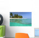 Looking Ashore To Cayo Levantado As Viewed Half Underwater Wall Mural