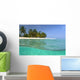 Looking Ashore To Cayo Levantado As Viewed Half Underwater Wall Mural