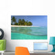 Looking Ashore To Cayo Levantado As Viewed Half Underwater Wall Mural