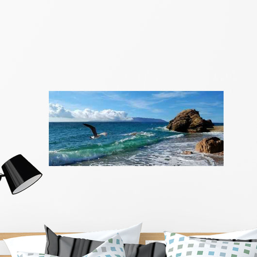 Emerald Waves Wall Decal