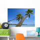 Palm Trees On A Tropical Beach, Fiji Wall Mural