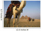 Camels And Great Pyramids Of Giza Wall Mural