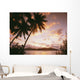 Palm Trees On Tropical Beach At Sunset, Nanuya Lai Lai Wall Mural
