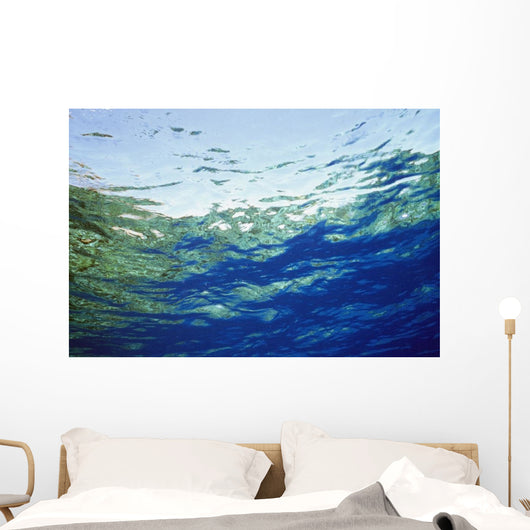 Ocean Water And Reflections, Close-Up Wall Mural