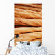 Baguettes In A Patisserie In Paris, Close-Up Wall Mural
