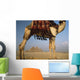 Looking Under Camel To Great Pyramids Of Giza Wall Mural