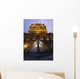 Small Glass Pyramid Outside The Louvre Museum At Dusk Wall Mural