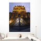 Small Glass Pyramid Outside The Louvre Museum At Dusk Wall Mural