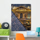 Detail Of The Glass Pyramid Outside The Louvre Museum At Dusk Wall Mural