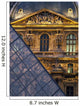 Detail Of The Glass Pyramid Outside The Louvre Museum At Dusk Wall Mural