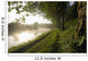 Looking Along The Nantes-Brest Canal On A Misty Morning Wall Mural