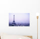 Eiffel Tower At Dusk With Paris Skyline Wall Mural