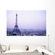 Eiffel Tower At Dusk With Paris Skyline Wall Mural