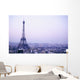 Eiffel Tower At Dusk With Paris Skyline Wall Mural