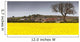 A Field Of Yellow Flowers Beside A Village Wall Mural
