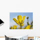 A Yellow Buttercup Against A Blue Sky Wall Mural