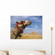 Camel In Front Of Great Pyramids Of Giza Wall Mural