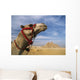 Camel In Front Of Great Pyramids Of Giza Wall Mural