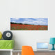 Looking Across Field Of Poppies To Small Village In Provence Wall Mural