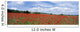Looking Across Field Of Poppies To Small Village In Provence Wall Mural