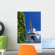 The Eiffel Tower And Shrub Wall Mural