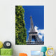 The Eiffel Tower And Shrub Wall Mural