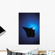 Silhouette Of Sting Ray And Shaft Of Light In Blue Water Wall Mural