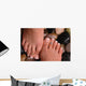 Feet on Pebbles Wall Mural