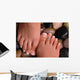 Feet on Pebbles Wall Mural