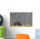 A Buffalo In Lamar Valley In Yellowstone National Park Wall Mural