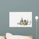 Polar Bear Mother And Her Cubs Playing Wall Mural