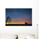 Buffalo At Sunset In Elk Island National Park Wall Mural