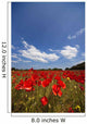 Field Full Of Red Flowers Wall Mural