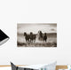 Cowboy Lassoing Horses Wall Mural
