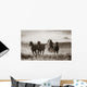 Cowboy Lassoing Horses Wall Mural