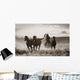 Cowboy Lassoing Horses Wall Mural