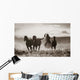 Cowboy Lassoing Horses Wall Mural